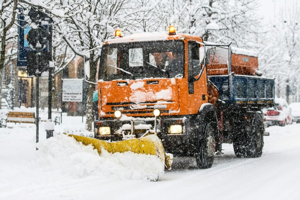 A snow plow